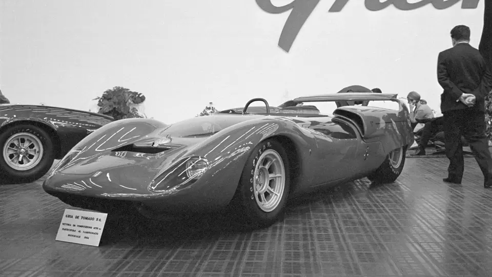 The P70 shown at the Turin Motor Show, November 1965.