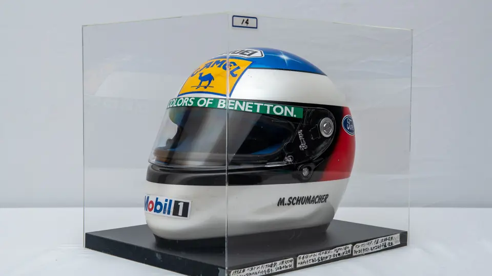 1991 Michael Schumacher Shoei Benetton Formula 1 Helmet | Full