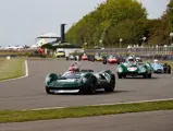 The Lotus is pictured competing in the Whitsun Trophy at the 2023 Goodwood Revival.
