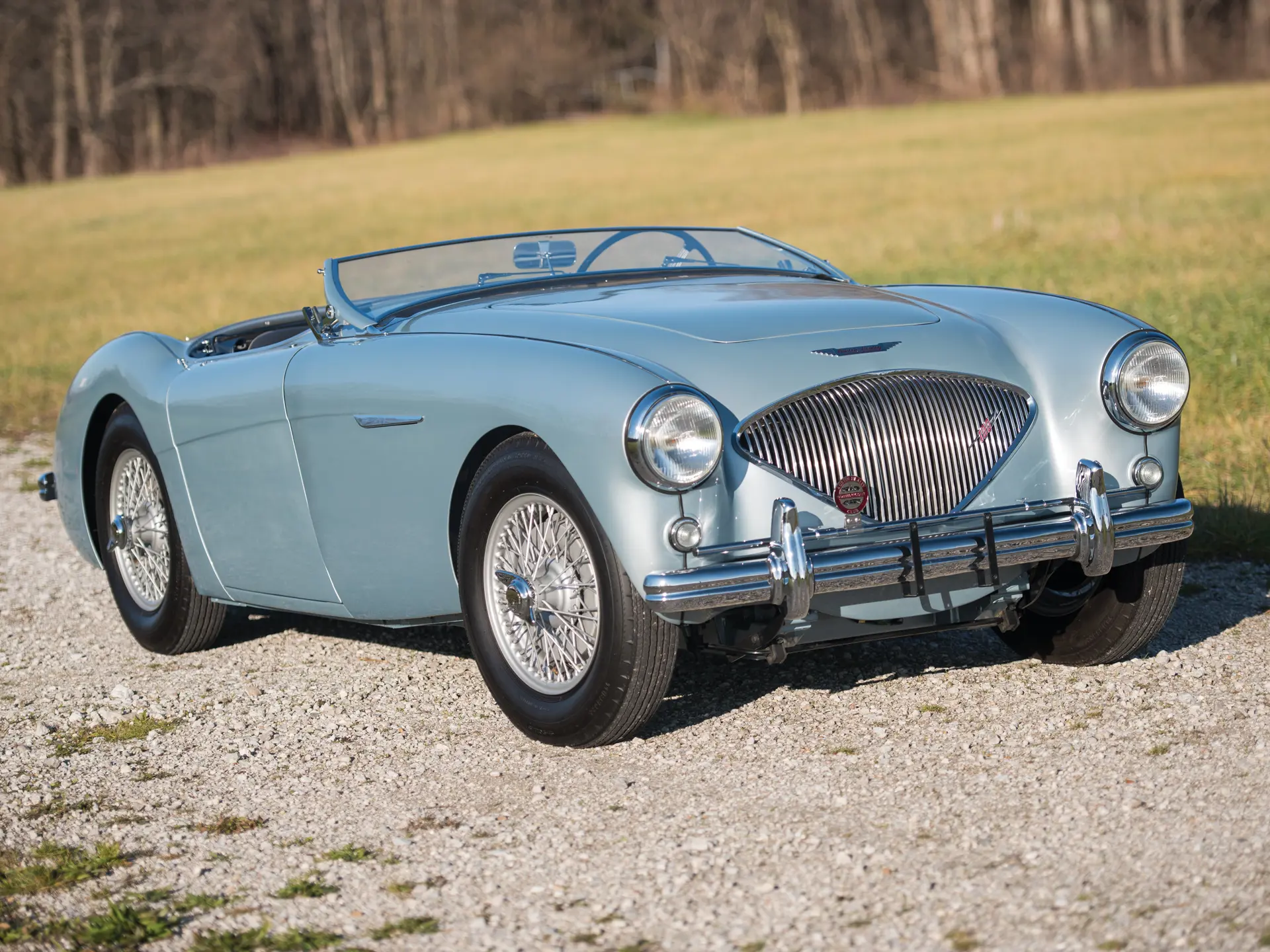 Miniature Roadace Replicas Austin Healey 100/4 1955, échelle 1/100, Rouge/noir