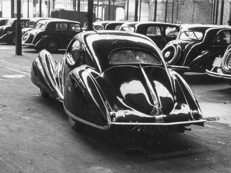 Chassis no. 90110 sitting inside the Talbot factory prior to World War II.