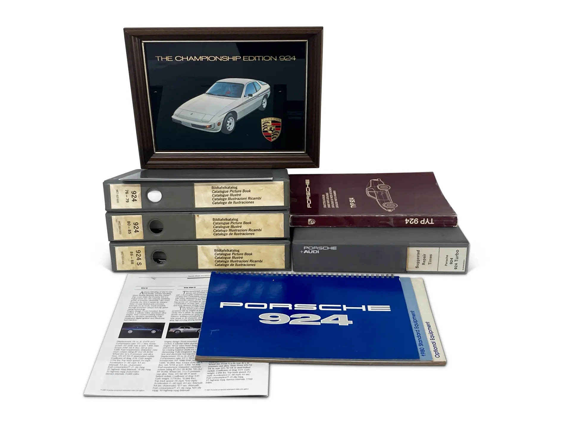 Porsche 924 Literature and Technical Manuals and 924 World Championship ...