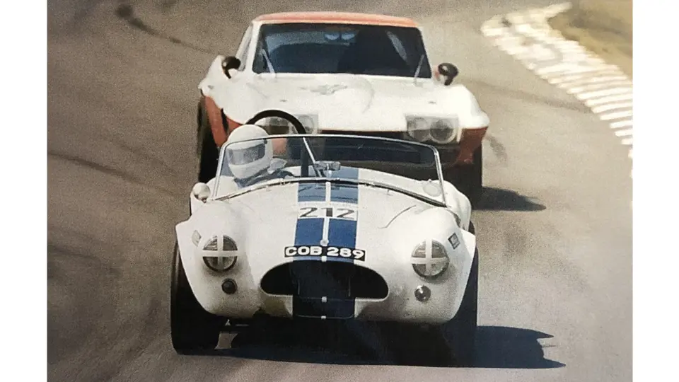 Previous owner Steve Hitchins leads a Chevrolet Corvette at the Nürburgring in 1989.