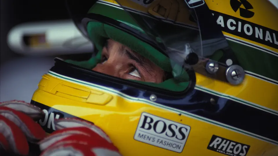 Ayrton Senna as seen during the 1991 Japanese Grand Prix, where he finished second overall and claimed his third and final world championship. Ayrton Senna as seen during the 1991 Japanese Grand Prix, where he finished second overall and claimed his third and final world championship.