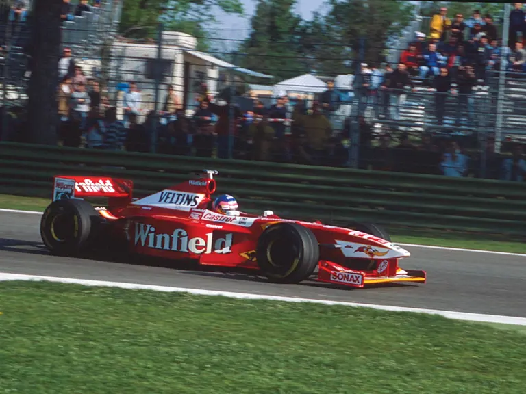 The third and final race outing for FW20-03 came at Imola. Thereafter, the chassis was on standby as a spare car and used for extensive testing.