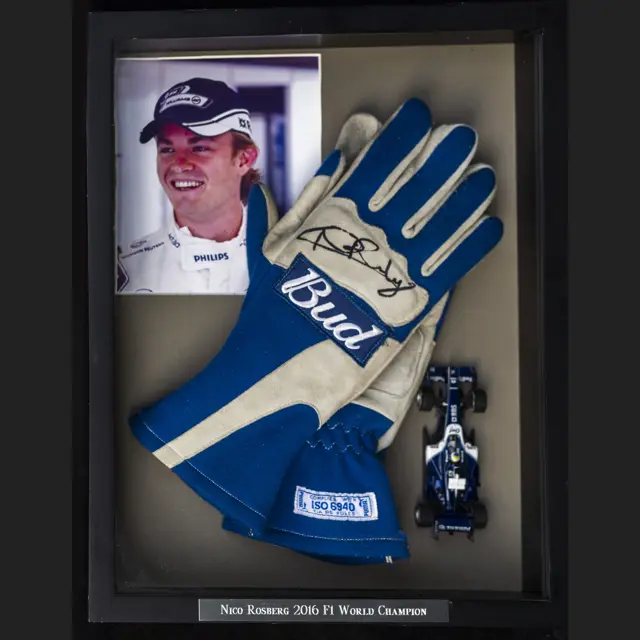 Nico Rosberg Worn and Signed Gloves | Open Roads, August