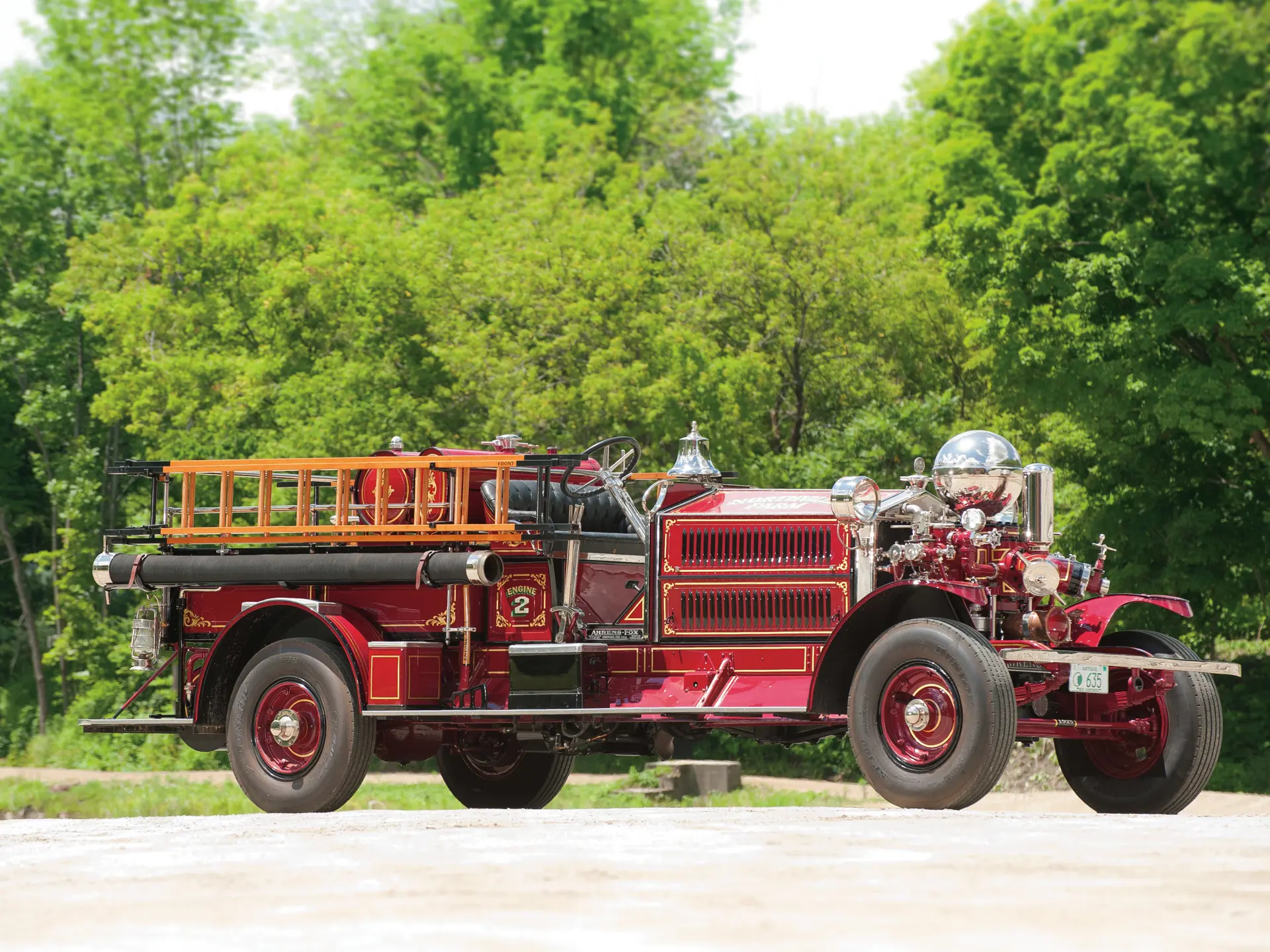 リース #492   American vintage Vintage Ahrens Fox 1922 Fire Engine Company Telephone – 1st