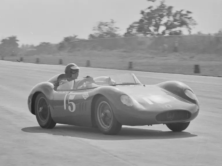 Dan Gurney behind the wheel at the Cuban Grand Prix, 1960.