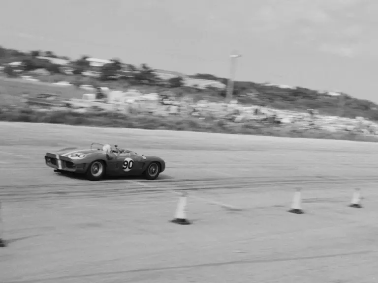 Chassis 0806 in the Bahamas for the Nassau Speed Week, 1963.