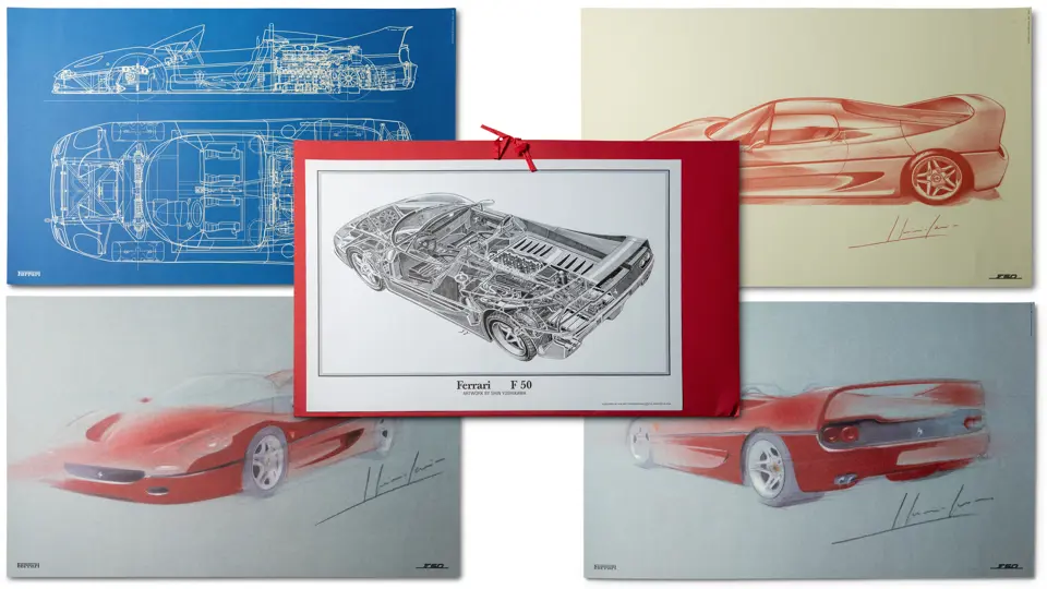 Ferrari F50 Design Portfolio, 1995 | Open Roads, Fall | RM