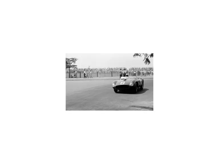 Chassis number 0628 at the 1,000 KM Buenos Aires in January of 1957 where it went on to finish third overall.