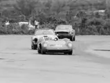 Davis, in his Lotus 30, leads Don Sesslar (damaged Sunbeam Tiger) during the Nassau Trophy in December 1964.