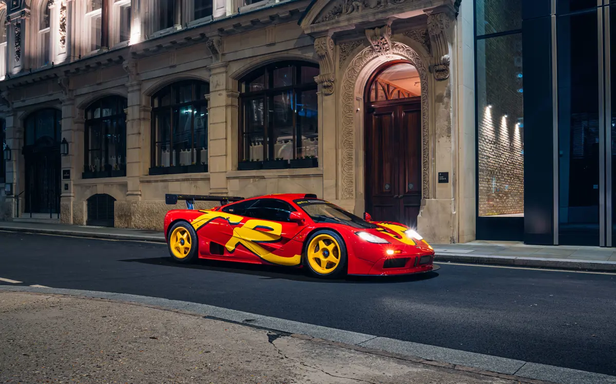 1996 McLaren F1 GTR Front Three Quarter View of the Car