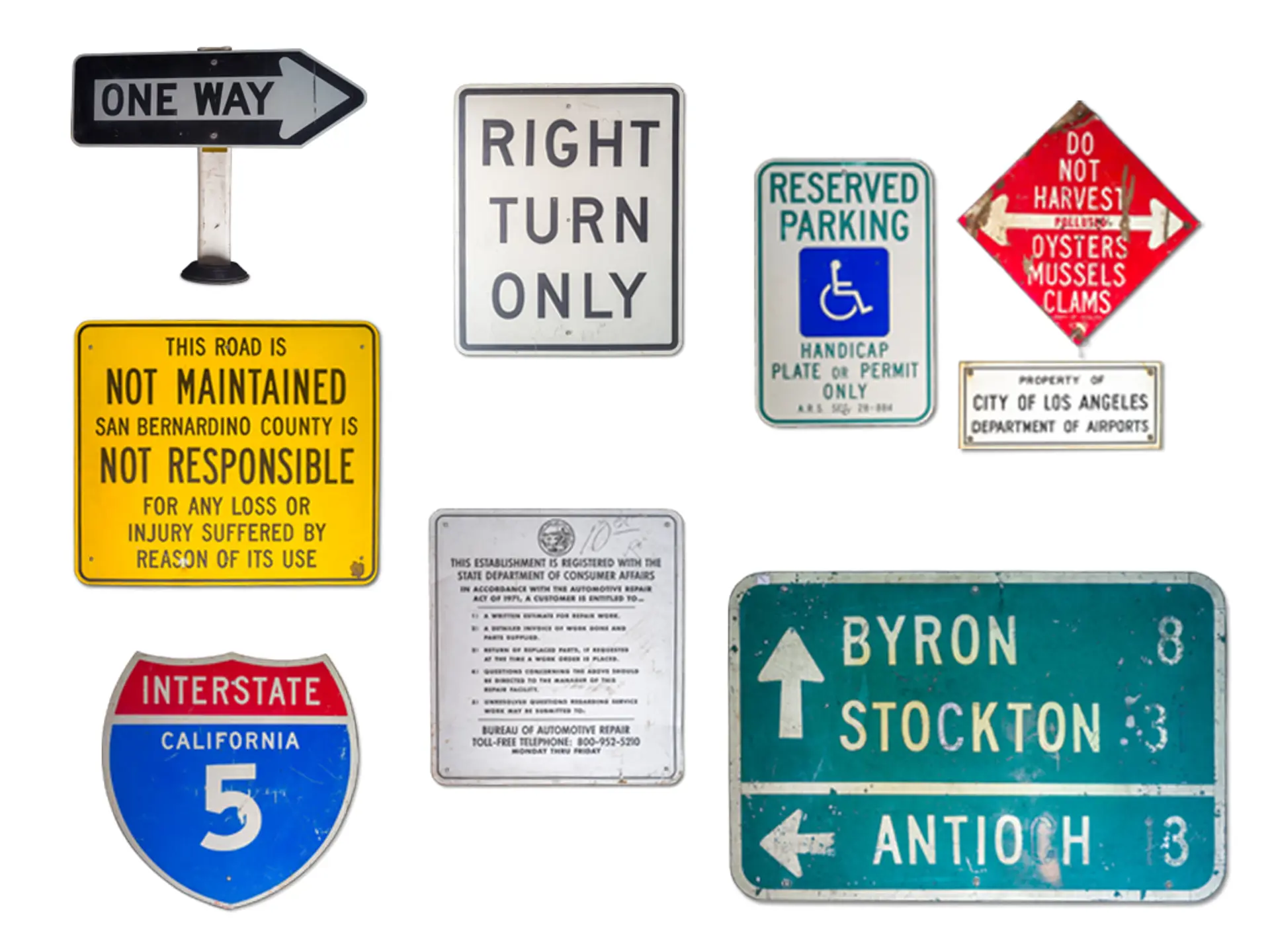 Assortment of Metal Traffic Signs | THE MITOSINKA COLLECTION | RM Sotheby's