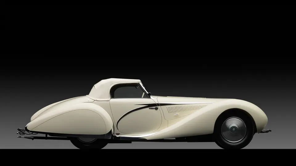 1938 Talbot-Lago T150-C SS Teardrop Cabriolet by Figoni et