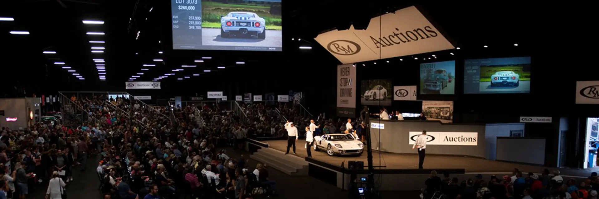 Auction room during RM Sothebys Auburn Fall live auction 2019