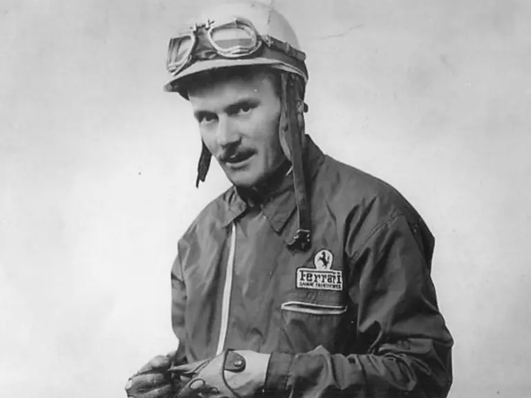 A portrait photograph of Robert Crevits, the second owner of chassis 0661 GT and a passionate Ferrari racer.