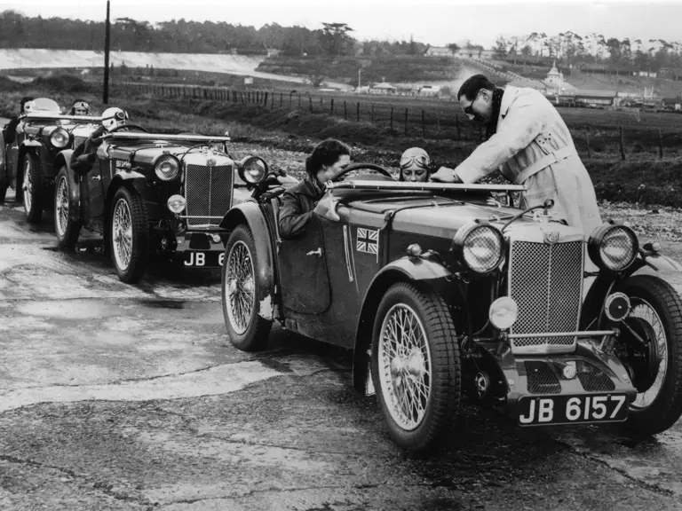 MG PA Brooklands Dancing Daughters with George Eyston 