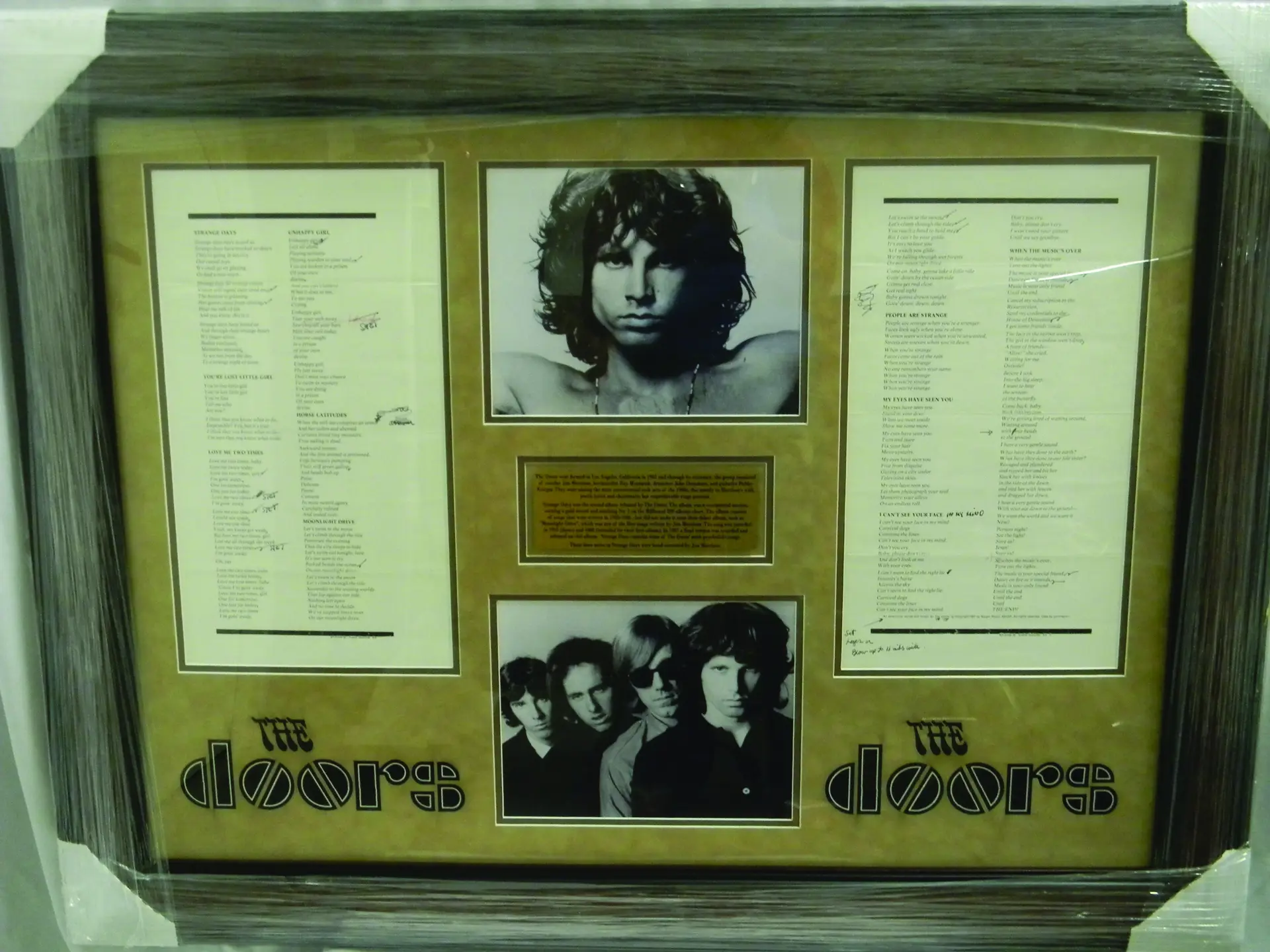 THE DOORS autographed Signed photo COA Hologram main image 1