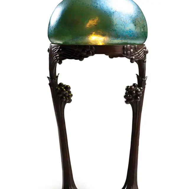 Large and Impressive Art Nouveau Gustave Gurschner Bronze and