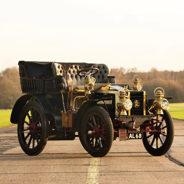Bonhams : 1902 Panhard et Levassor 7hp Twin-cylinder Rear-entrance Tonneau Chassis no. 5830 Engine no. 5830
