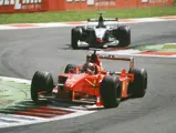 Michael Schumacher behind the wheel at the 1998 Italian Grand Prix.
