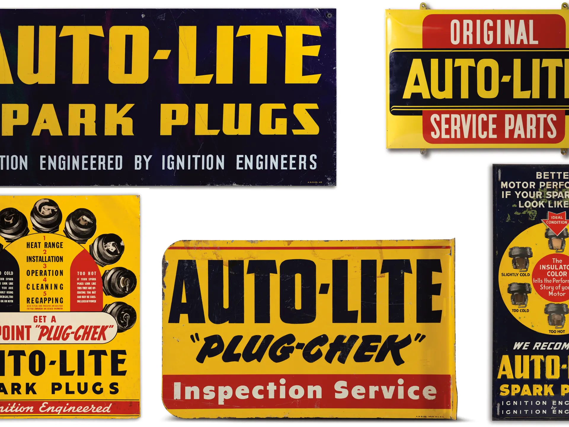 Five Auto-Lite Signs | The Dingman Collection 2012 | RM Sotheby's