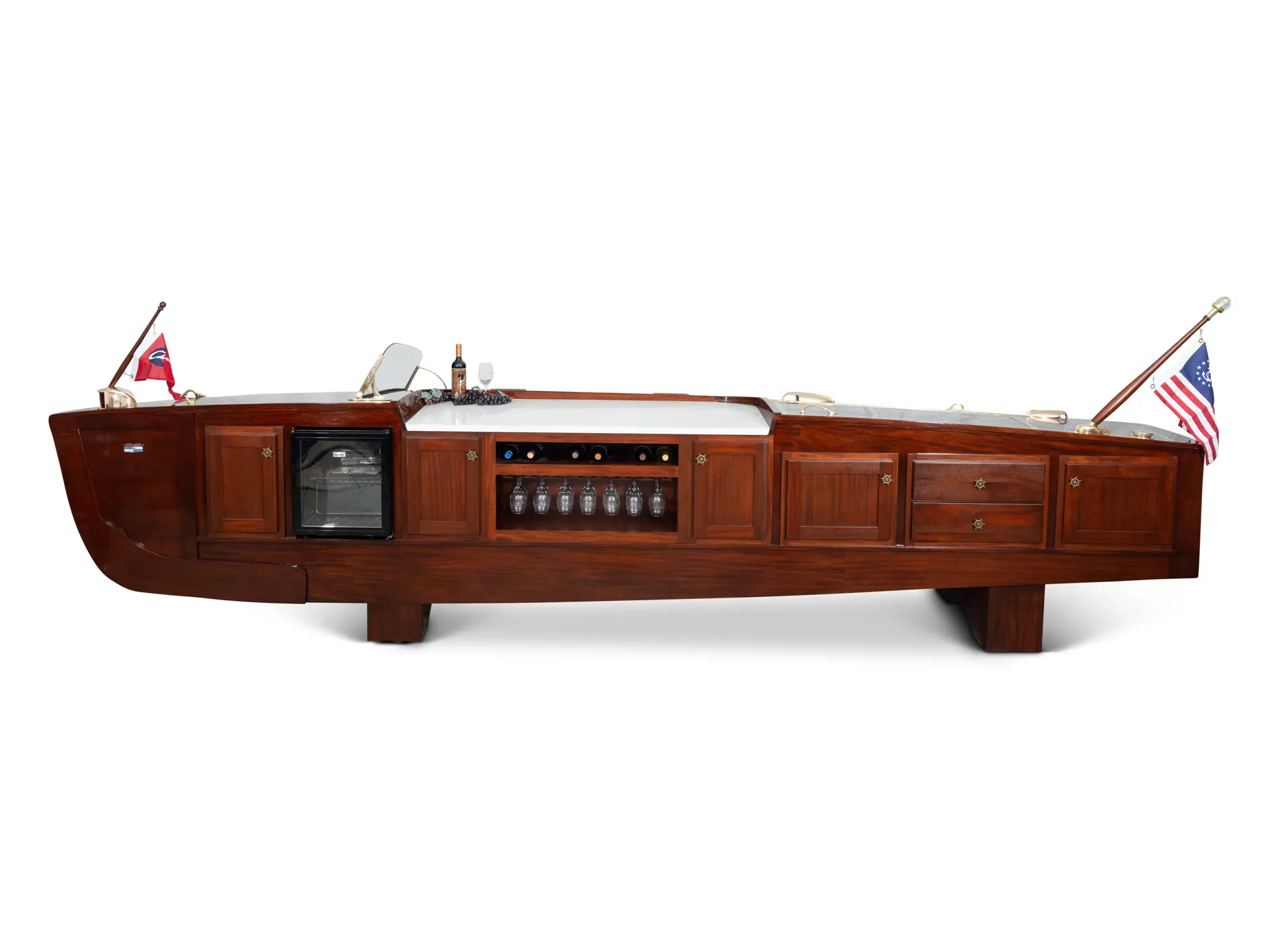 1948 Chris-Craft Deluxe Runabout 17' Boat Bar | Miami 2024