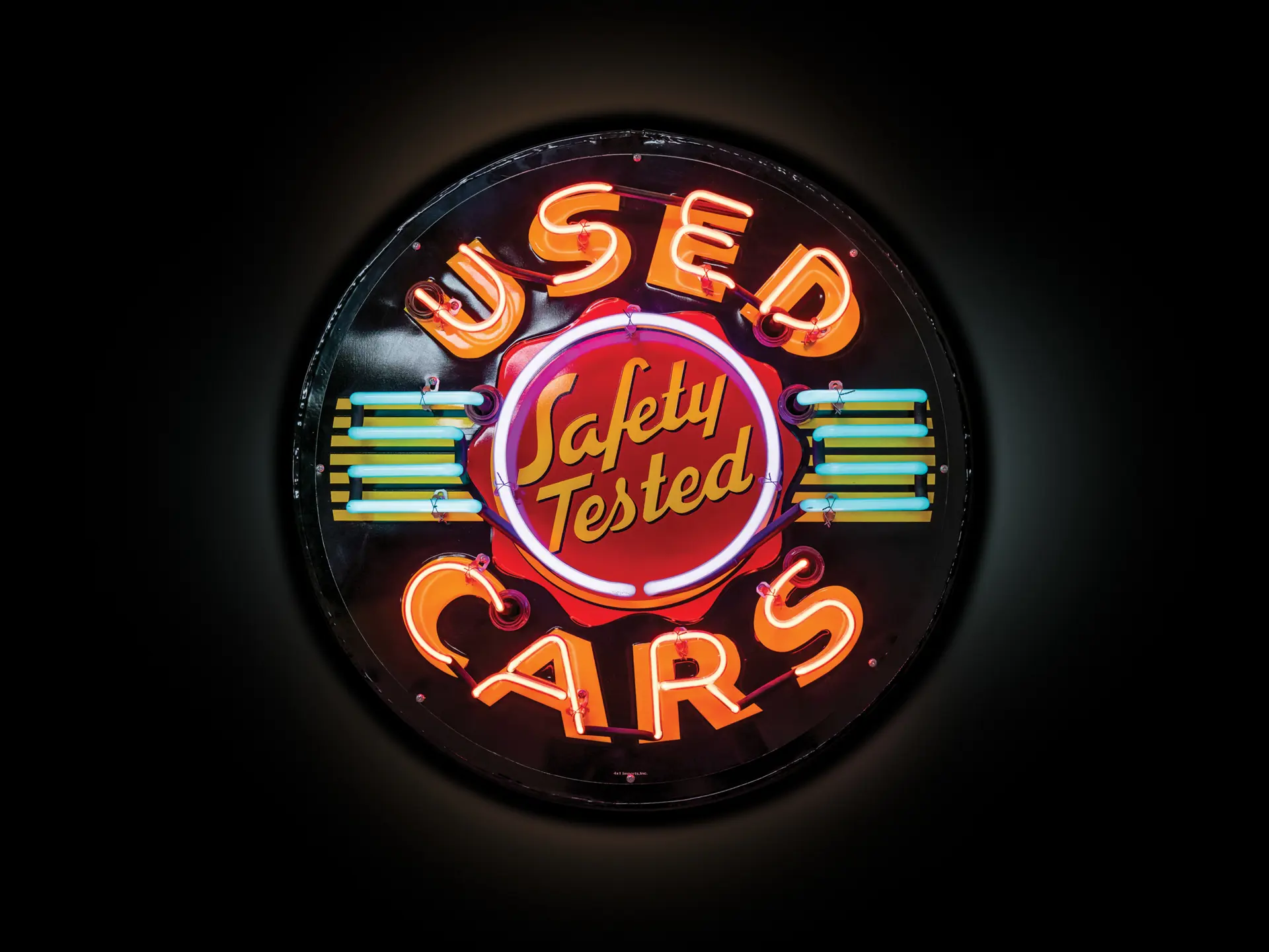 Used Cars Safety Tested Neon Sign | Fort Lauderdale 2019 | RM Sotheby's
