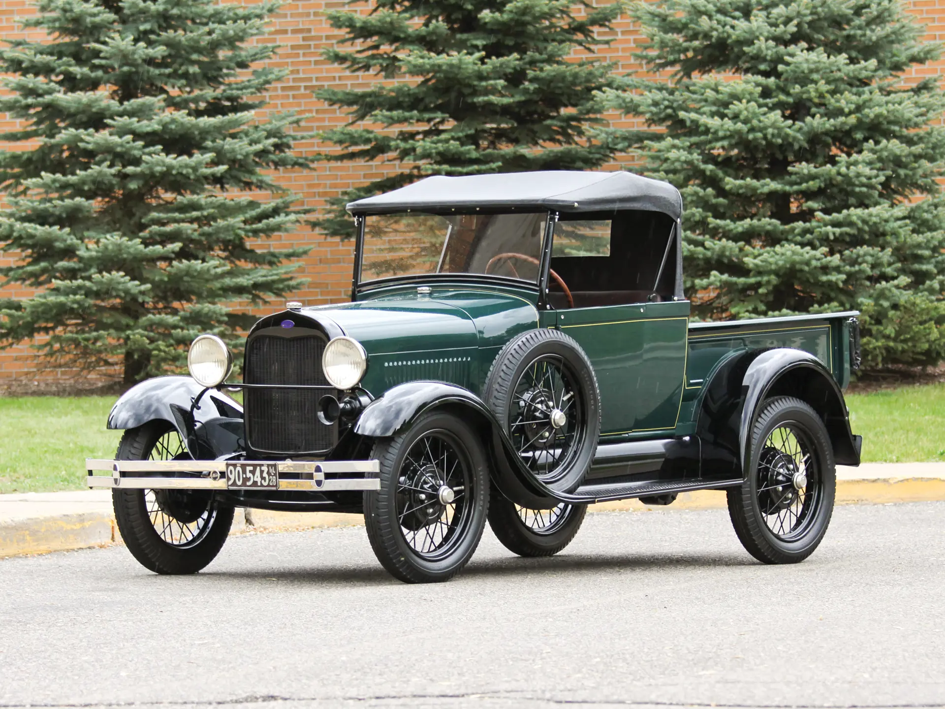 Hubley 1930 Packard Ford Model A Roadster 1:20 Metal Model