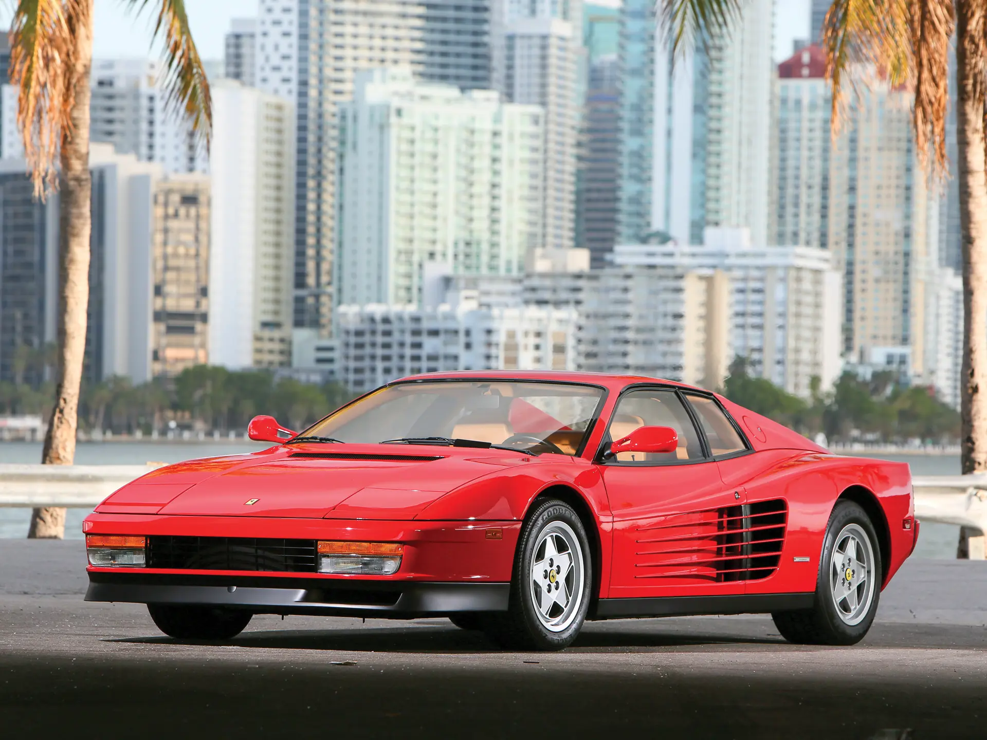 京商　Ferrari testarossa Late Version 1/18 Kyosho 1989 1990 Ferrari Testarossa (Red) Diecast Car