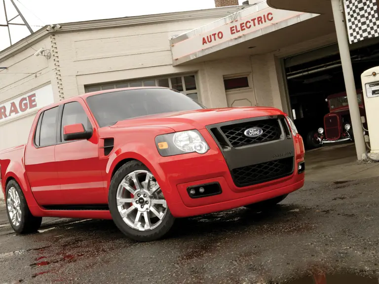 Ford Sport Trac Adrenalin teaser:  Adrenalin embodies an aggressive street-truck appearance, yet still maintains a clean simple design theme.
