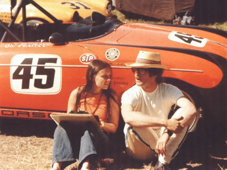 Early owner Ed Parlett racing his Speedster in the 1970s.