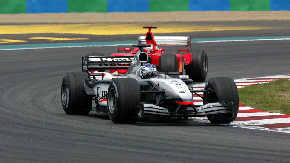 At the 2002 French Grand Prix, Kimi Räikkönen finished 2nd to eventual Championship winner Michael Schumacher.