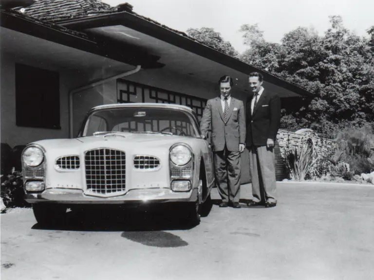 Original owner, Edward Ashley, with car on September 8, 1956.