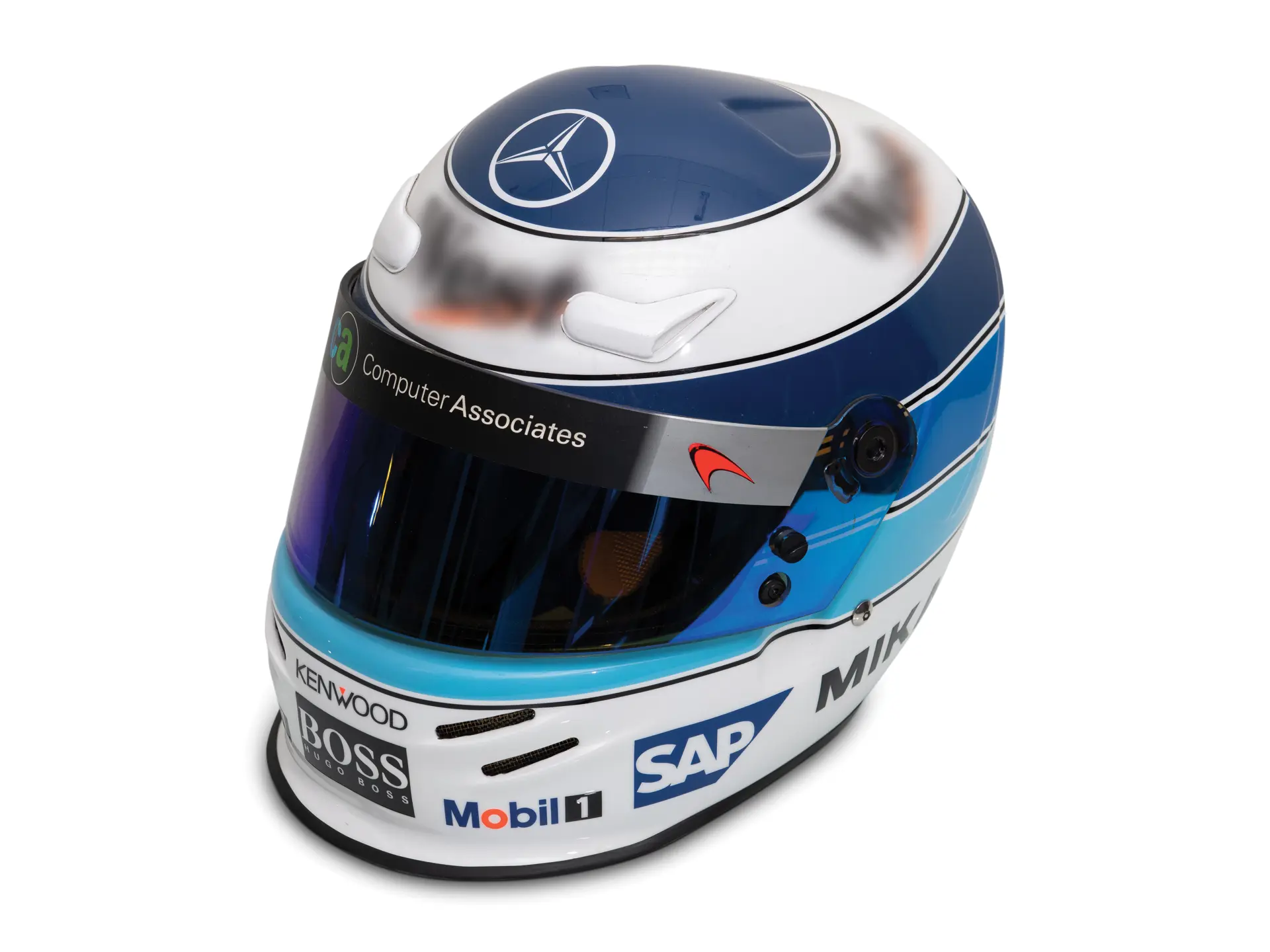 爆買い 英語 Mika Häkkinen McLaren Mercedes Helmet, 2001 | Online Only F1