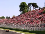 Michael Schumacher races to victory at the 2006 San Marino Grand Prix.