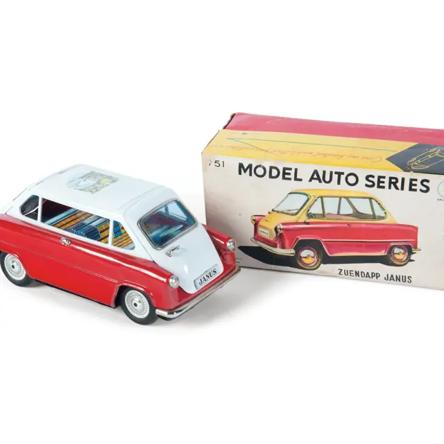 Bandai Zündapp Janus Toy Car and Original Box | The Bruce Weiner