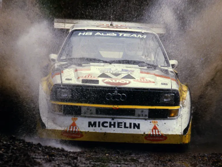 Chassis RE10 was rallied by Hannu Mikkola at the 1985 Lombard RAC Rally.