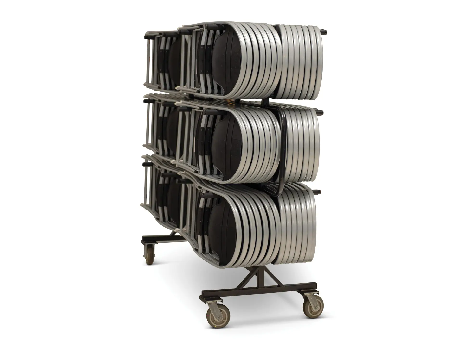 Folding Chairs with Rolling Racks | The Taj Ma Garaj Collection | RM ...