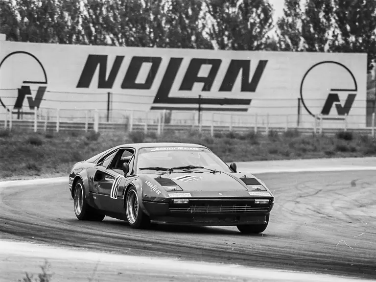 Carlo Facetti driving this Ferrari 308 GTB to victory at Misano Circuit on 27 August 1978.