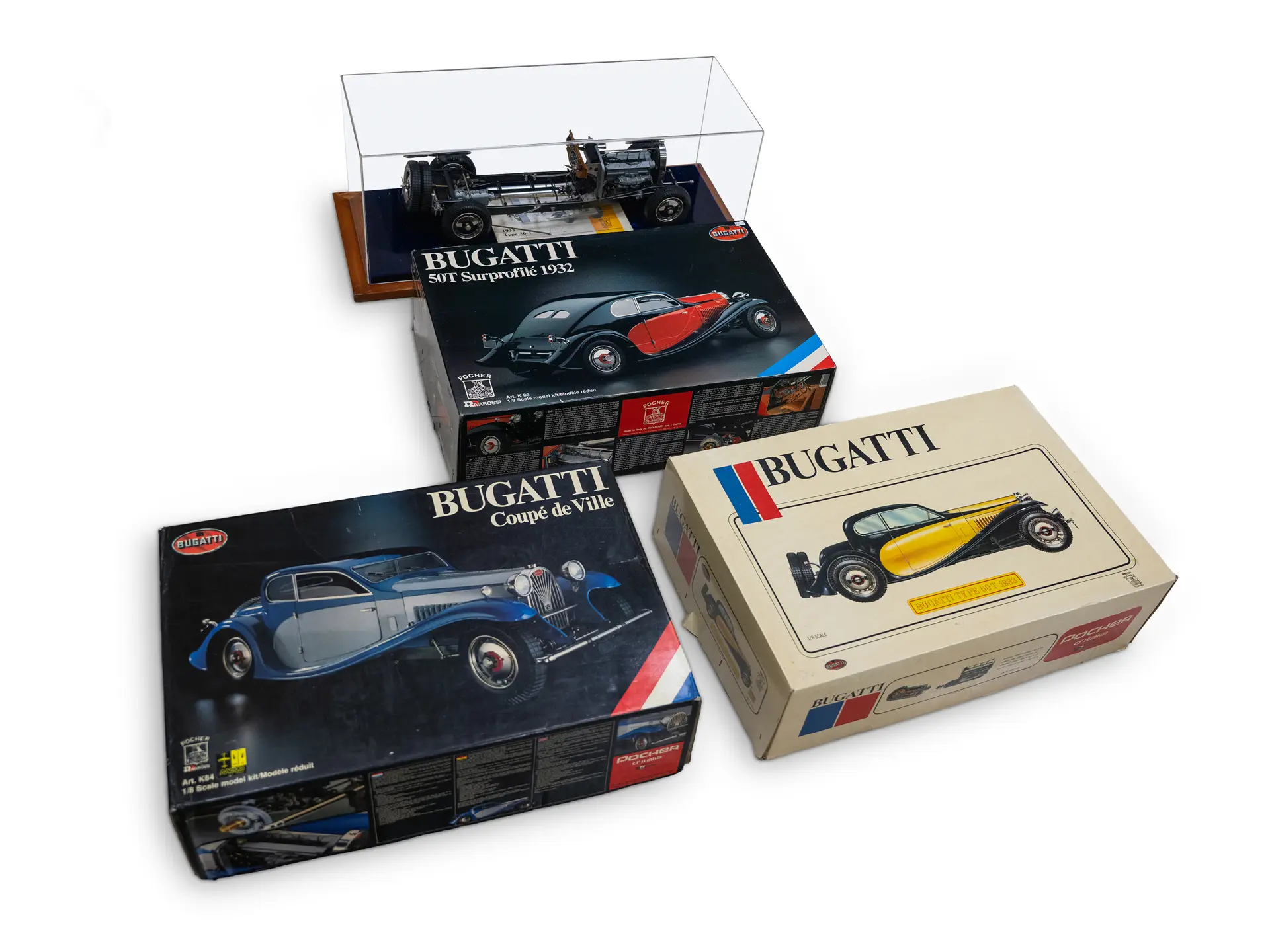 ポケール 1/8 BUGATTI 50T Surprofile 1932 Three Bugatti 1:8 Scale Models by Pocher | The Hershey Auction