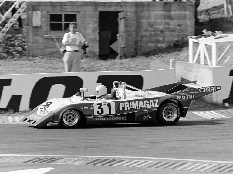 Jean-Philippe Grand and Yves Courage finish first in class at the 1981 24 Hours of Le Mans in their Lola T298
