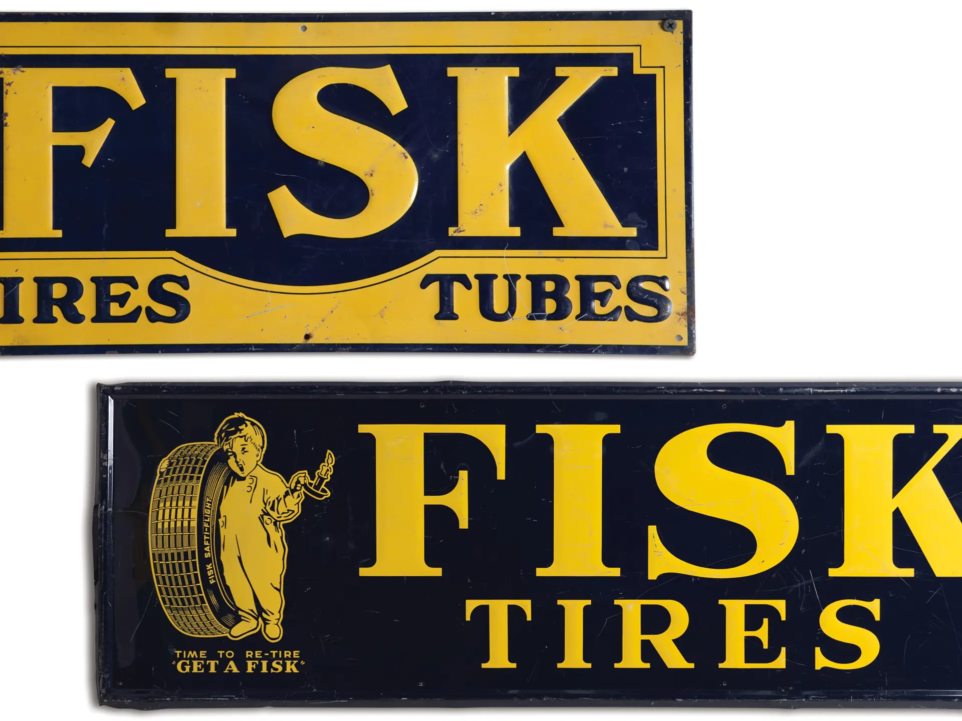 Two Fisk Tires Signs | The Dingman Collection 2012 | RM Sotheby's
