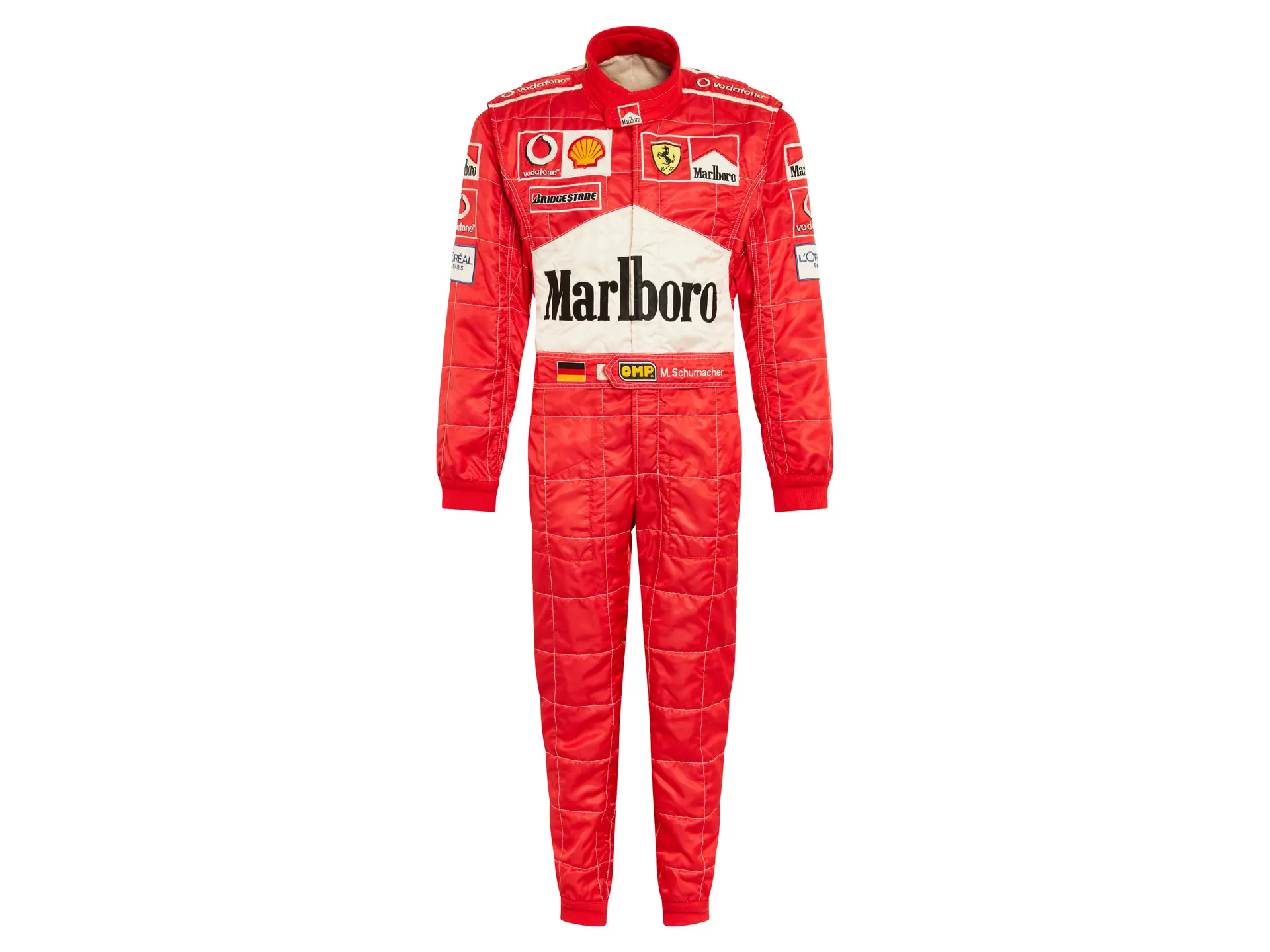 2003 Michael Schumacher Ferrari Formula 1 OMP Racing Suit | Paris 2025