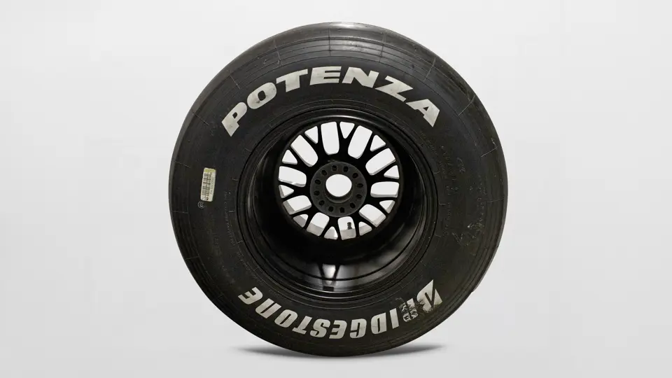 BBS Wheel and Bridgestone Potenza Formula 1 Signed Intermediate