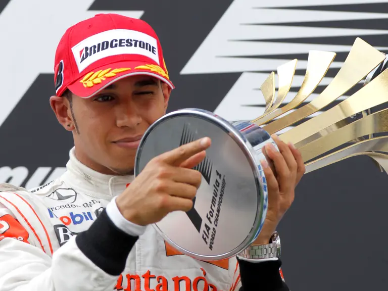 Istanbul Motor Park, Istanbul, Turkey
30th May 2010
Lewis Hamilton, McLaren MP4-25 Mercedes, 1st position, with his trophy on the podium. Portrait. Podium. 
Photo: Glenn Dunbar/LAT Photographic