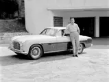 Argentinian President Juan Perón poses with his 212 Inter, believed to be outside of Casa Rosada in Buenos Aires.