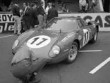 Final preparations being made to chassis no. 5893 prior to the start of the 1969 24 Hours of Le Mans.