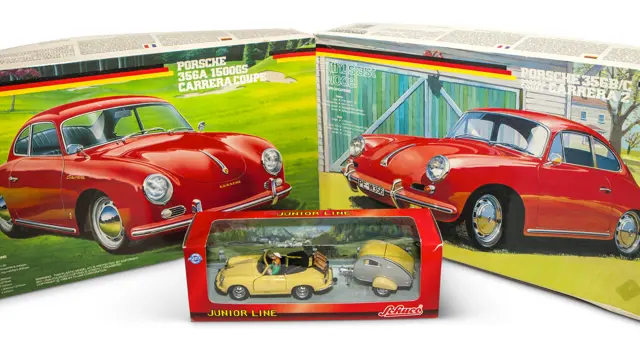 Pair of Porsche 356 Carrera Coupe 1:24 Model Kits by Fujimi | A